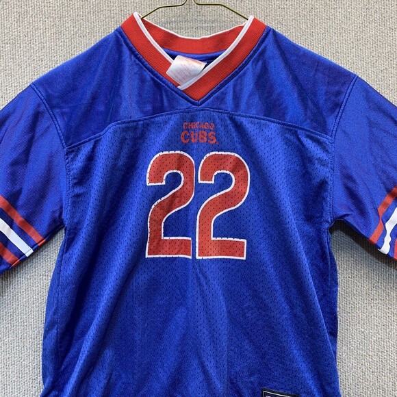 Vintage Chicago Cubs Mark Prior #22 Retro Football Jersey Youth Toddler Size 7 - Picture 7 of 16